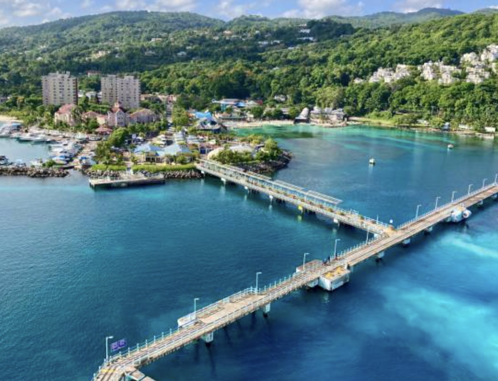 Ocho Rios cruise port and north-coast shoreline